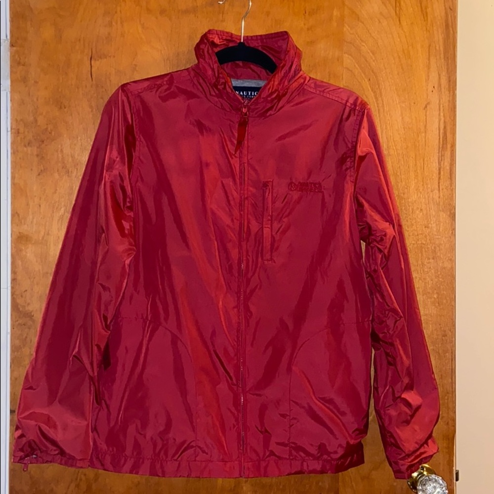 Nautica Jeans Co. Women’s Red Windbreaker size M